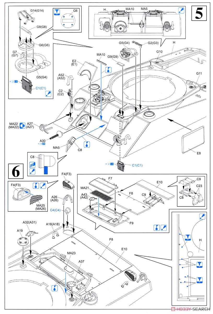 M4シャーマン中戦車 75mm砲搭載型 `ノルマンディ上陸作戦` (プラモデル) 設計図3