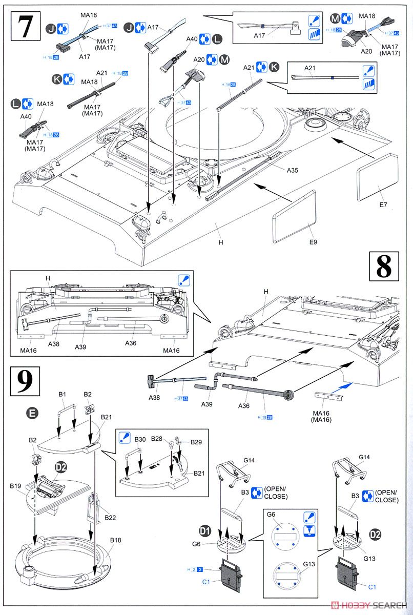 M4シャーマン中戦車 75mm砲搭載型 `ノルマンディ上陸作戦` (プラモデル) 設計図4