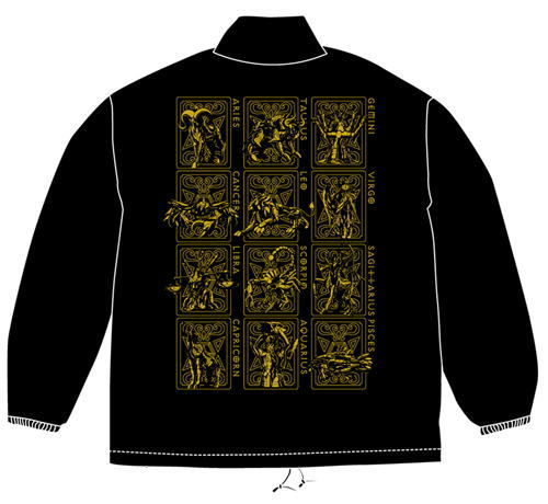 聖闘士星矢 黄金聖衣ウインドブレーカー ブラック M (キャラクターグッズ) 商品画像2