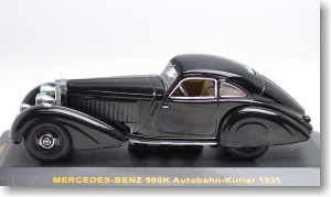 メルセデス・ベンツ500K (1935) 「AUTOBAHN-KURIER」 (ブラック/インテリア：ベージュ) (ミニカー)