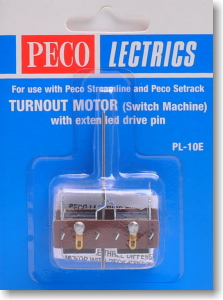 Turnoout Motor (Switch Machine) with Extended Drive Pin (Model Train)