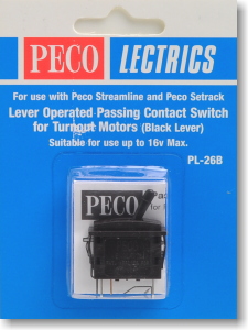 Passing Contact Switch (Black Lever) (Model Train)