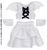 25cm Little Devil Costume (White) (Fashion Doll) Item picture1