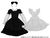 For 60cm Alice Dress Set (Black) (Fashion Doll) Item picture1