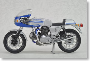 ドゥカティ 900 SS モーターバイク ブルー/シルバー (ミニカー)