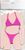 Swimsuit - Triangle Bikini & String Panties (Pink + Blue Polka Dot) (Fashion Doll) Item picture1