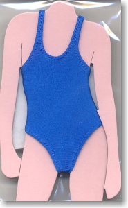 One-Piece Swimsuit (Marine Blue)  (Fashion Doll)