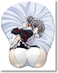 The Hill Dyed Rose Madder Katagiri Yuhi Solid Hip Mouse Pad (Anime Toy)