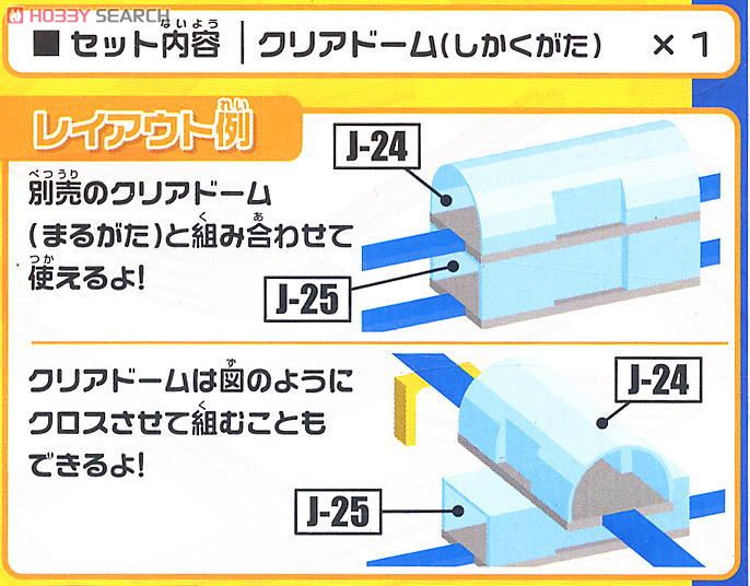 J-25 Clear Dome (Square Shape) (Plarail) About item1