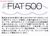 NEW FIAT 500 (プラモデル) 解説1