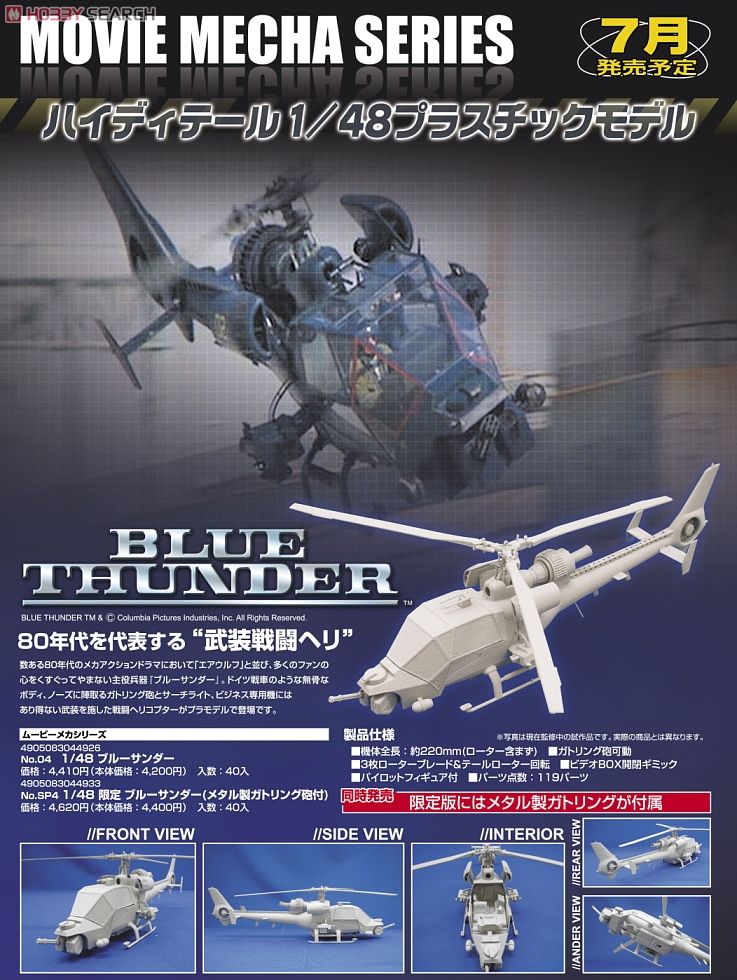 Blue Thunder (w/Metal Gatling Gun) (Plastic model) Item picture10