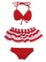 PN ボーダーヒラミニビキニset (レッド) (ドール) 商品画像1 サムネイル