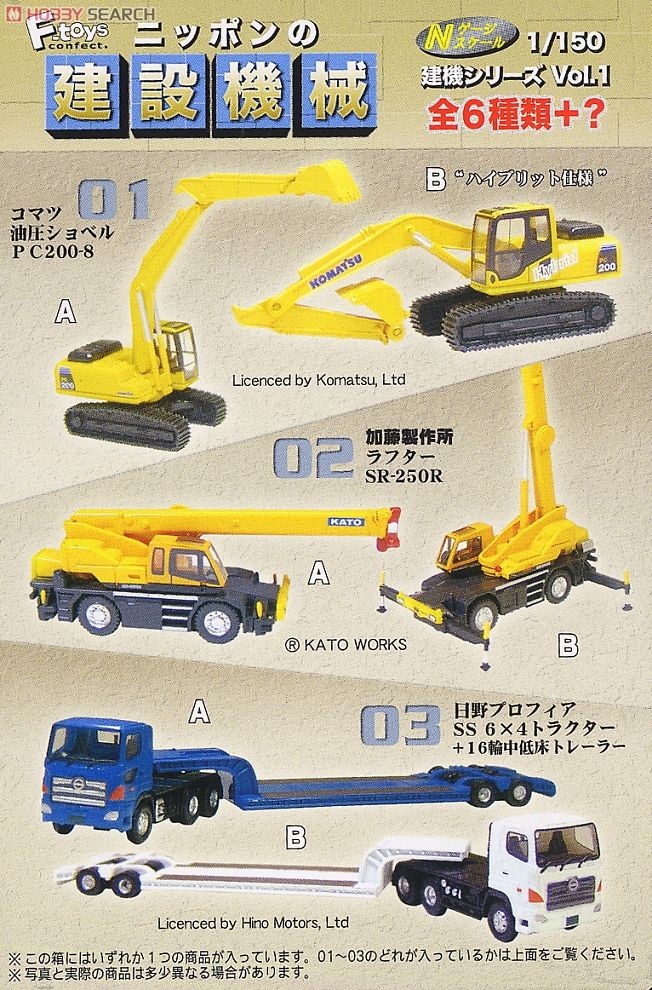 ニッポンの建設機械 8個セット (食玩) 商品画像9