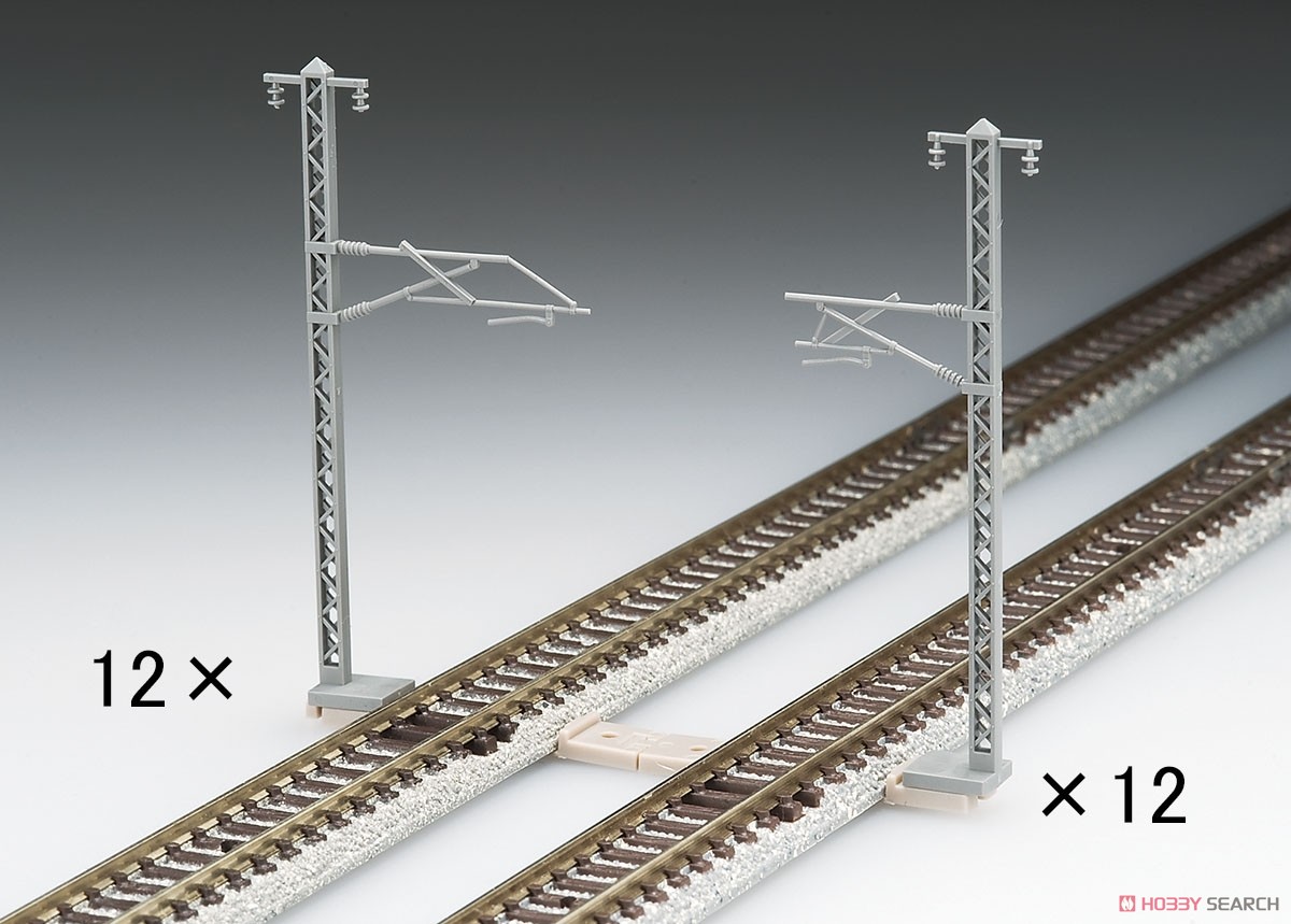 単線架線柱・鉄骨型 (24本セット) (鉄道模型) その他の画像1
