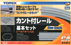 Fine Track Canted Track Basic Set (Track Layout CA) (Model Train)