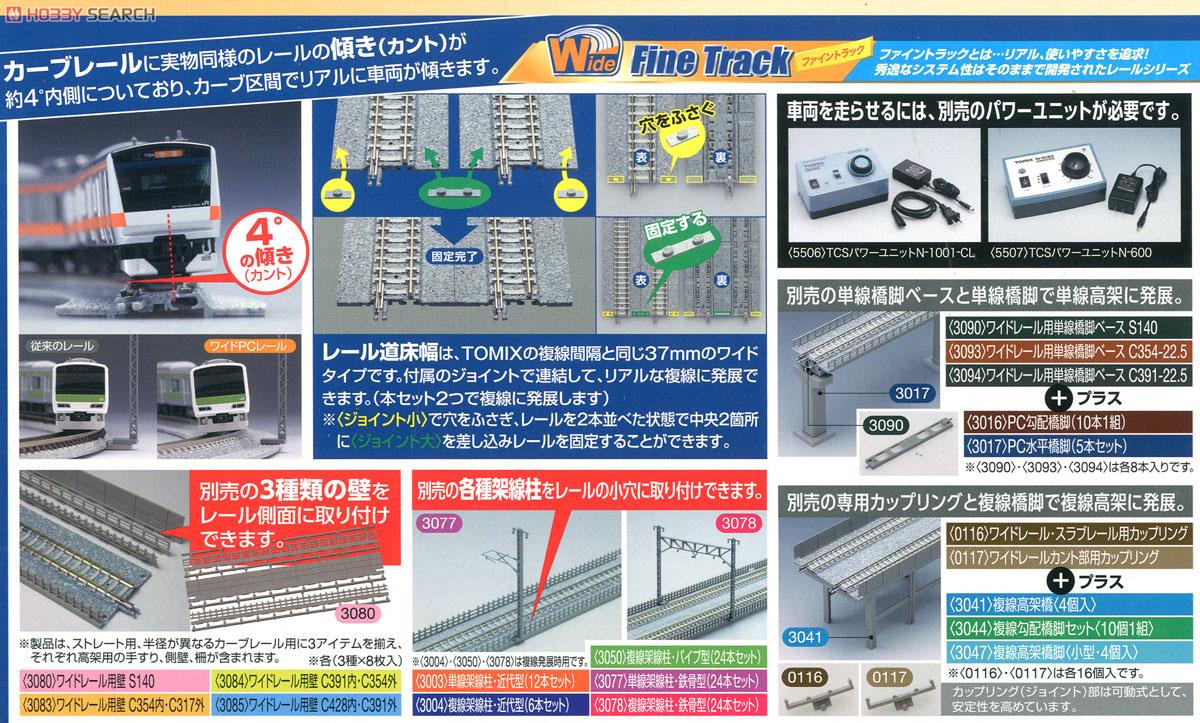 Fine Track カント付レール基本セット (レールパターンCA) (鉄道模型) 商品画像2