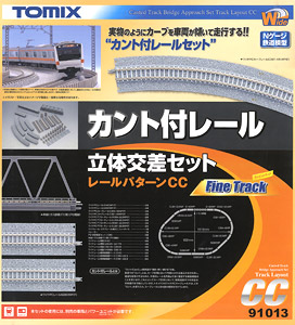Fine Track Canted Track Bridge Approach Set (Track Layout CC) (Model Train)