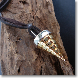 Gurren-lagann Movie Edition Core Drill Silver Pendant (Anime Toy)