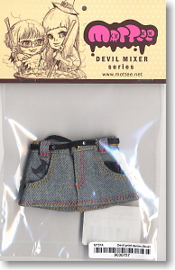 Devil print denim skirt(ブルー) (ドール)