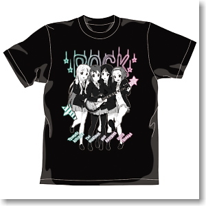 K-On! K-On! T-Shirts Black L (Anime Toy)
