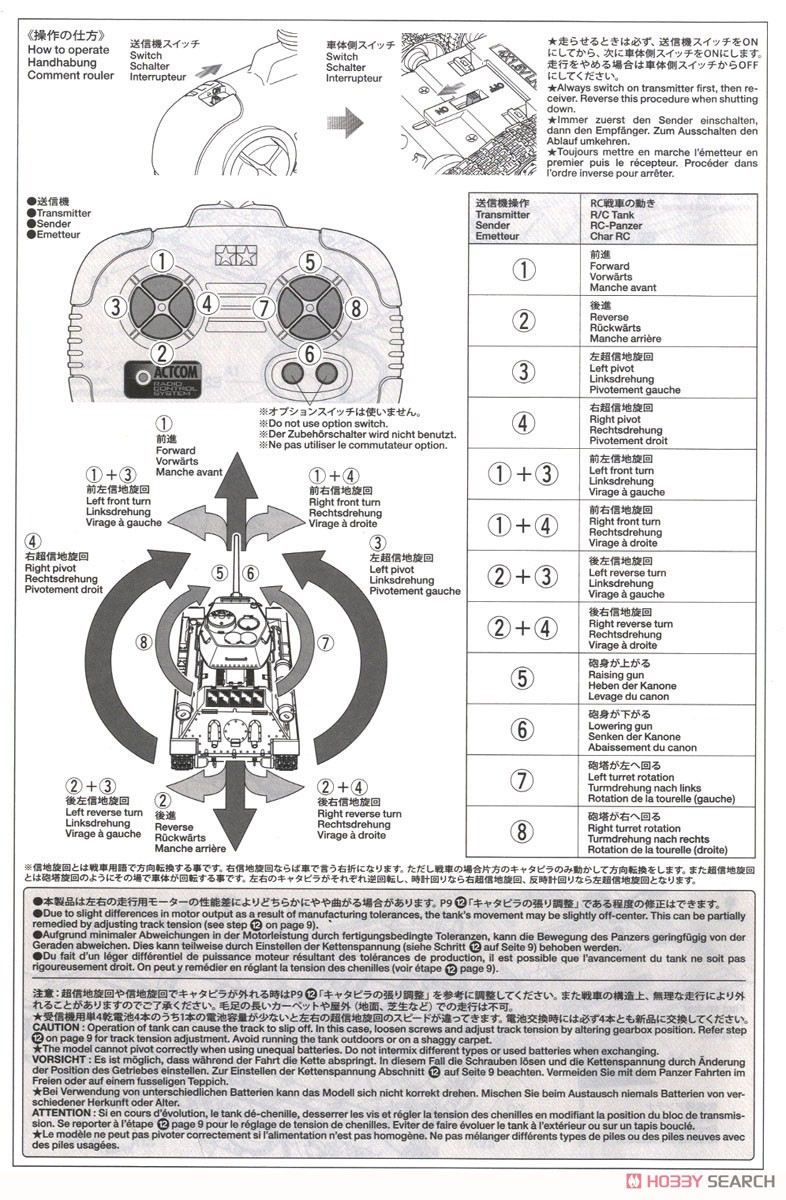 ソビエト T-34-85 中戦車 (4chユニット付) (ラジコン) 設計図8