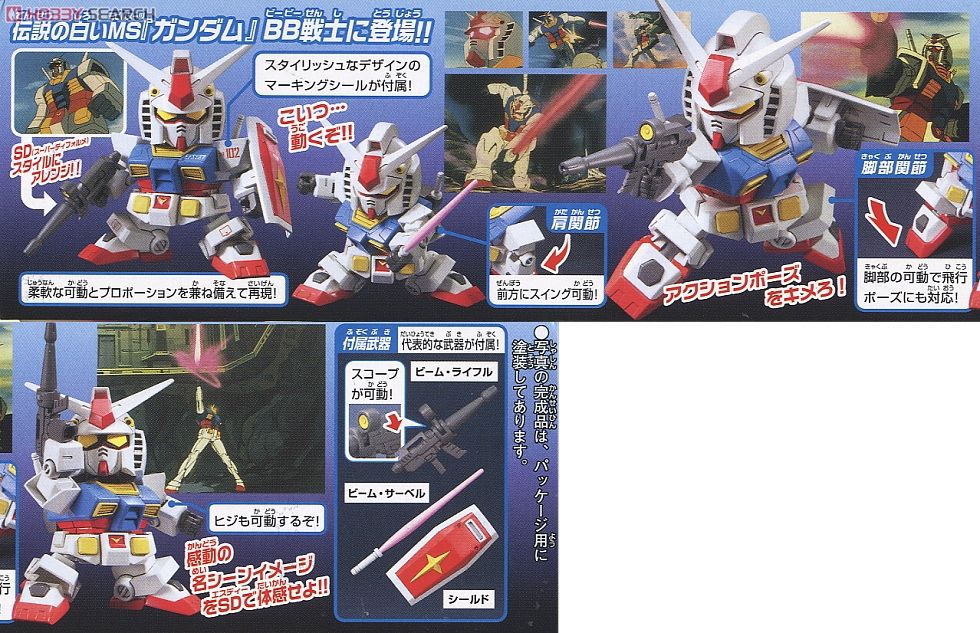 RX-78-2 ガンダム (アニメカラー) (SD) (ガンプラ) 商品画像1