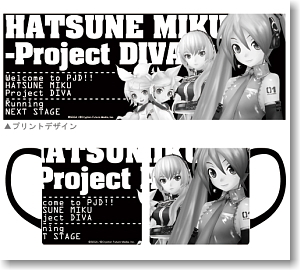 初音ミク-Project DIVA-ミクブラックマグカップ (キャラクターグッズ)