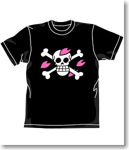One Piece Hiruruku Pirate Flag T-shirt Black L (Anime Toy