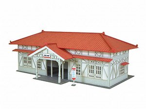 [みにちゅあーと] なつかしのジオラマシリーズ 駅舎B (組み立てキット) (鉄道模型)