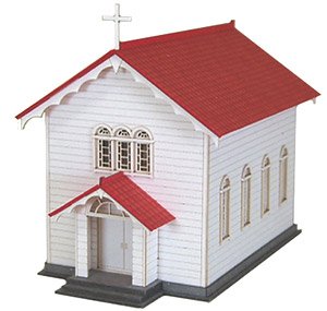 [みにちゅあーと] なつかしのジオラマシリーズ 教会 (組み立てキット) (鉄道模型)