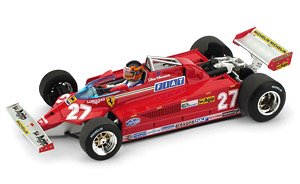 フェラーリ 126CK ターボ 1981年イタリアGP #27 G.Villeneuve ドライバーフィギュア付 (ミニカー)