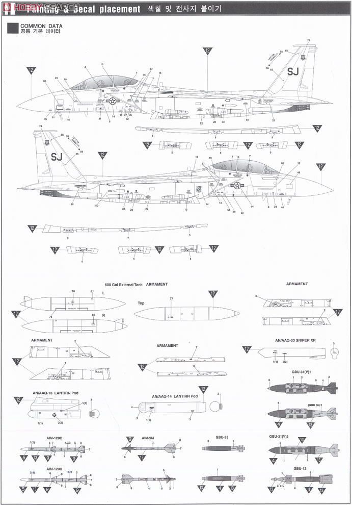 F-15E Strike Eagle (Plastic model) 塗装3