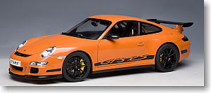 Porsche 911 (997) GT3 RS (orange / black stripe) (Diecast Car)