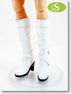 Super Toys  女性版 フットウェア : ブーツ A (ホワイト) (ドール)