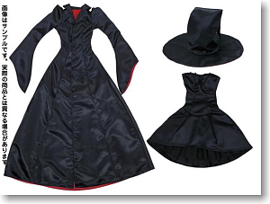 For 60cm Helloween Witch set (Black) (Fashion Doll)