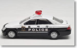 The Car Collection 80 HG 013 Toyota Crown Model GRS182 Patrol Car The Metropolitan Police Department (Model Train)
