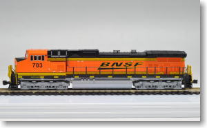 GE C44-9W BNSF Swoosh No.703 (オレンジ/黒/Swooshロゴ) ★外国形モデル (鉄道模型)