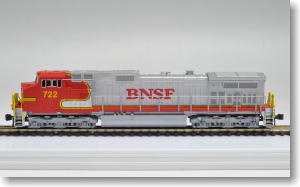 GE C44-9W BNSF Warbonnet No.722 (赤/銀/Warbonnet塗装) ★外国形モデル (鉄道模型)