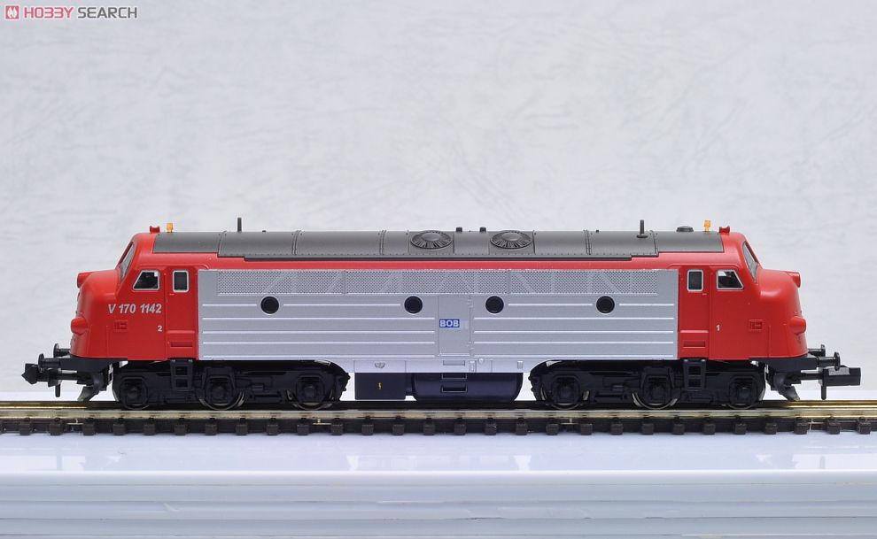 NOHAB ディーゼル機関車 BOB V170 No.1142 (赤/銀/BOBロゴ(青)) ★外国形モデル (鉄道模型) 商品画像1