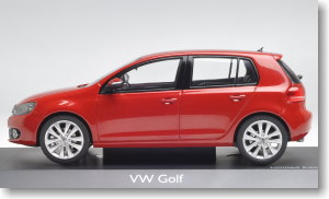 VW ゴルフ VI 5ドア (アマリリスレッド) (ミニカー)