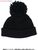For 60cm knit Hat (w/Pom-pon) (Black) (Fashion Doll) Item picture1