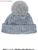 For 60cm knit Hat (w/Pom-pon) (Gray) (Fashion Doll) Item picture1