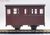 Narrow Free Style Passenger Car Wood Body Type (Brown) (Model Train) Item picture1