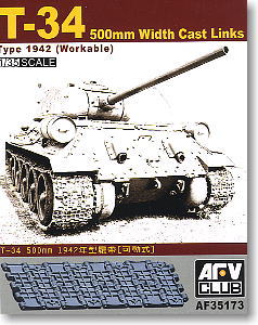 For T34 Tank 500mm Cast Link (Plastic model)