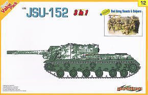 WWII Soviet Heavy Self-Propelled Artillery JSU-152 (3 in 1) (Plastic model)