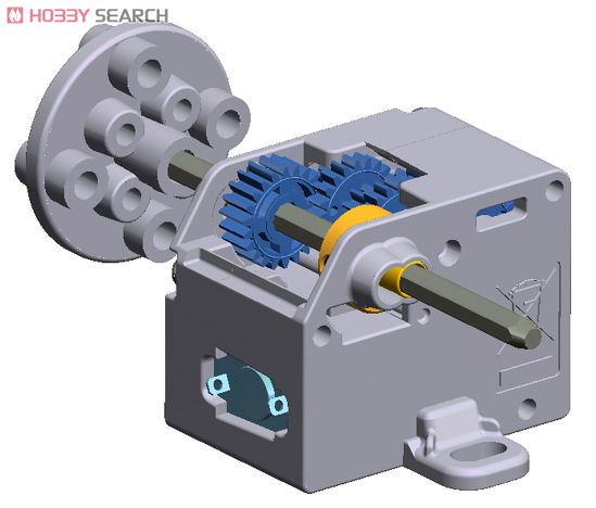 ミニモーター低速ギヤボックス (4速) (工作キット) 商品画像1