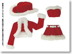 for 27cm Cowgirl Santa 09 set (Red) (Fashion Doll)