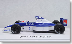 Tyrrell 018 1990年 US GP (No.3) 中嶋悟 (ミニカー)