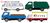 ザ・カーコレクション 基本セットE2 ～新旧・街の商用車(2)～ (4台入り) (鉄道模型) 商品画像1
