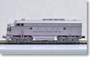 EMD F3A Phase II Chicago Burlington & Quincy #9962C (Silver/Black/CB&Q Logo) (Model Train)